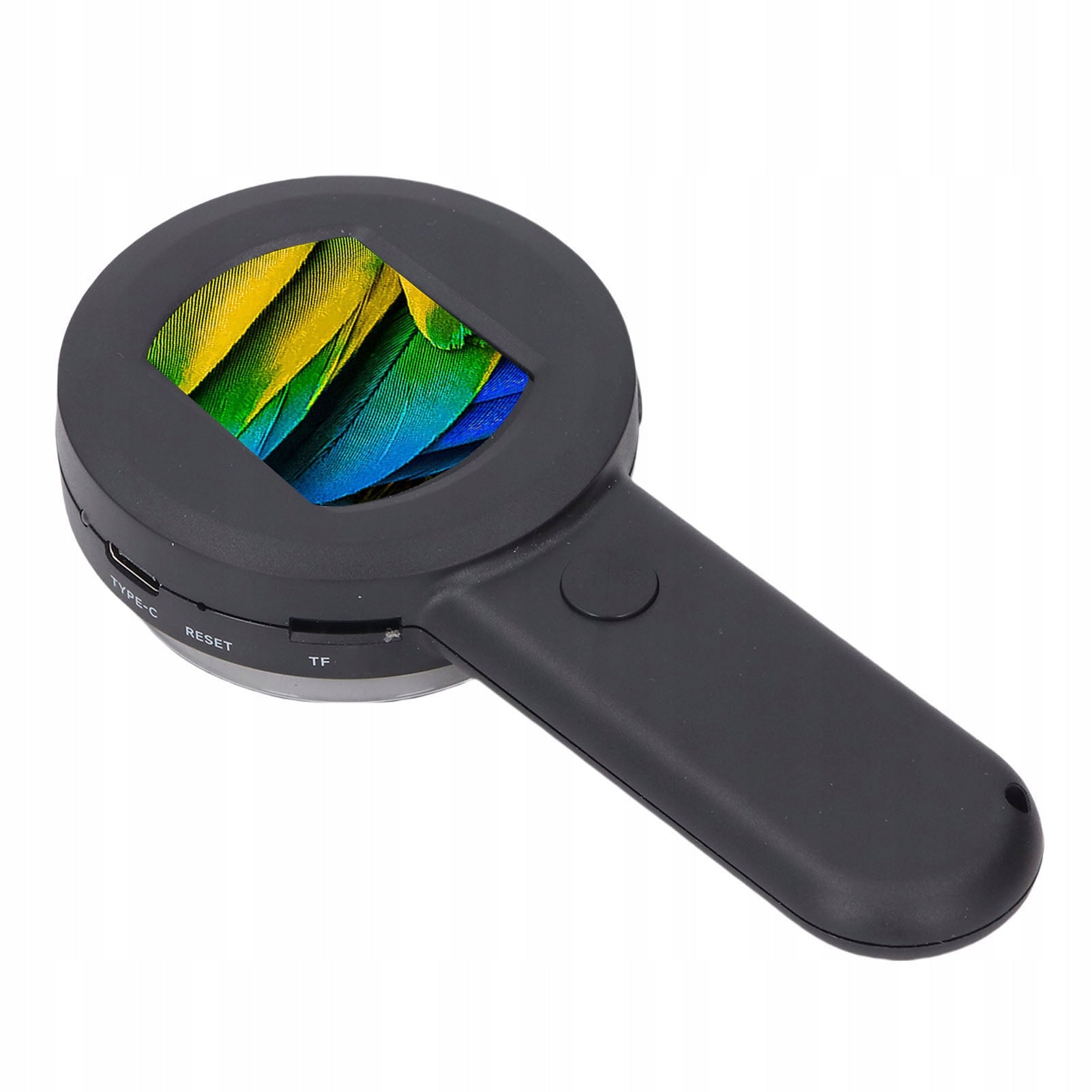 Manual magnifier, digital microscope with LEDs and purple lights for nau