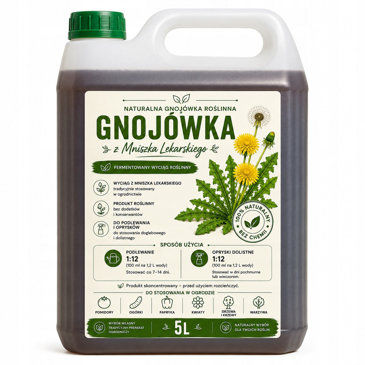 Manure from Dandelion 5L Fermented Plant Extract