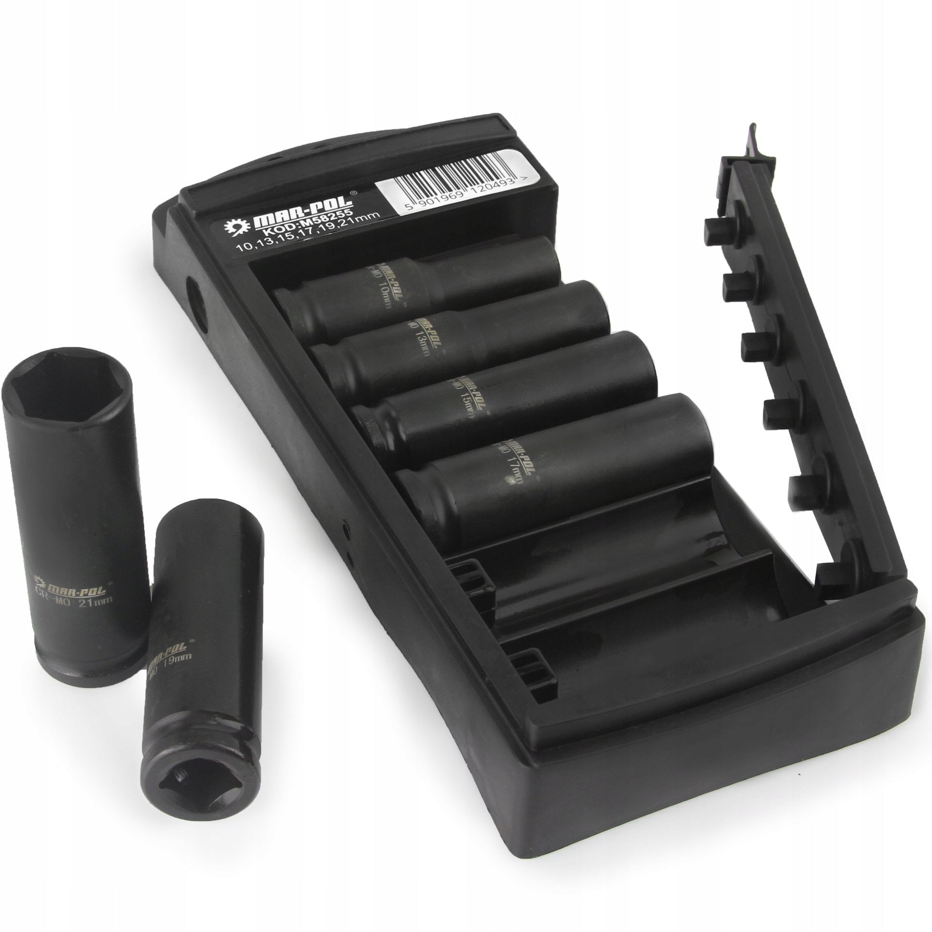 Mar-Pol socket wrenches impact sockets 1/2" 6 el. 10-21 mm M58255 Brand Mar-Pol