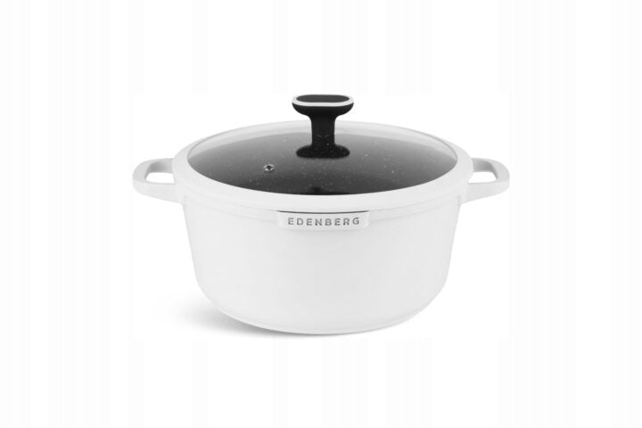 Marble Pot Set with Pan 12 Parts Induction Gas Line Edenberg