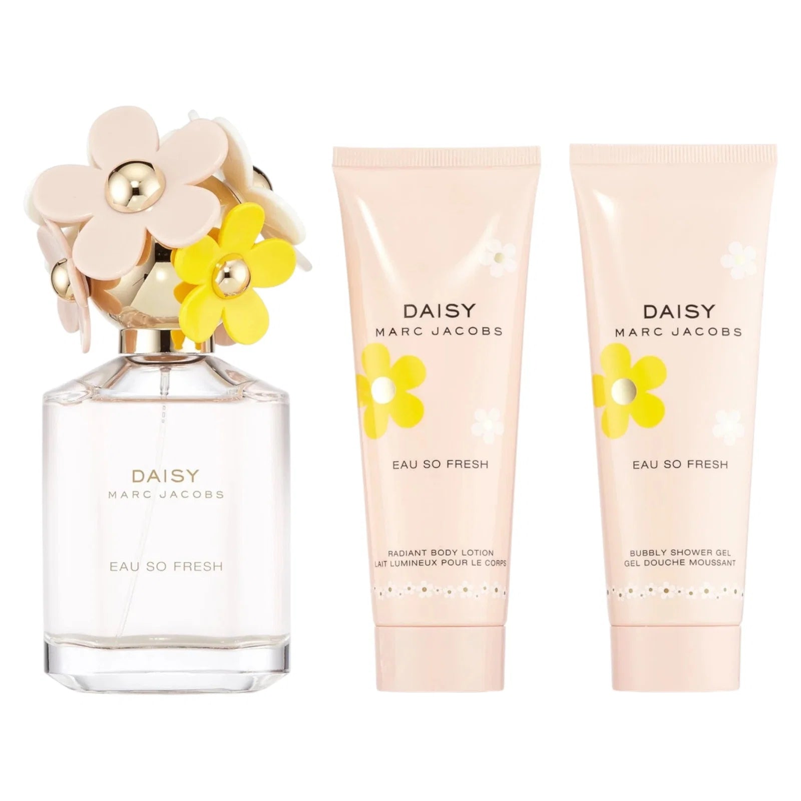 Marc Jacobs Daisy Eau So Fresh set: EDT + body lotion + shower gel, 3x75 ml