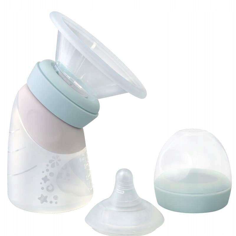 Marcus & Marcus Anti-Colic Bottle 120ml Silicone 0+ MINT Breast Pump