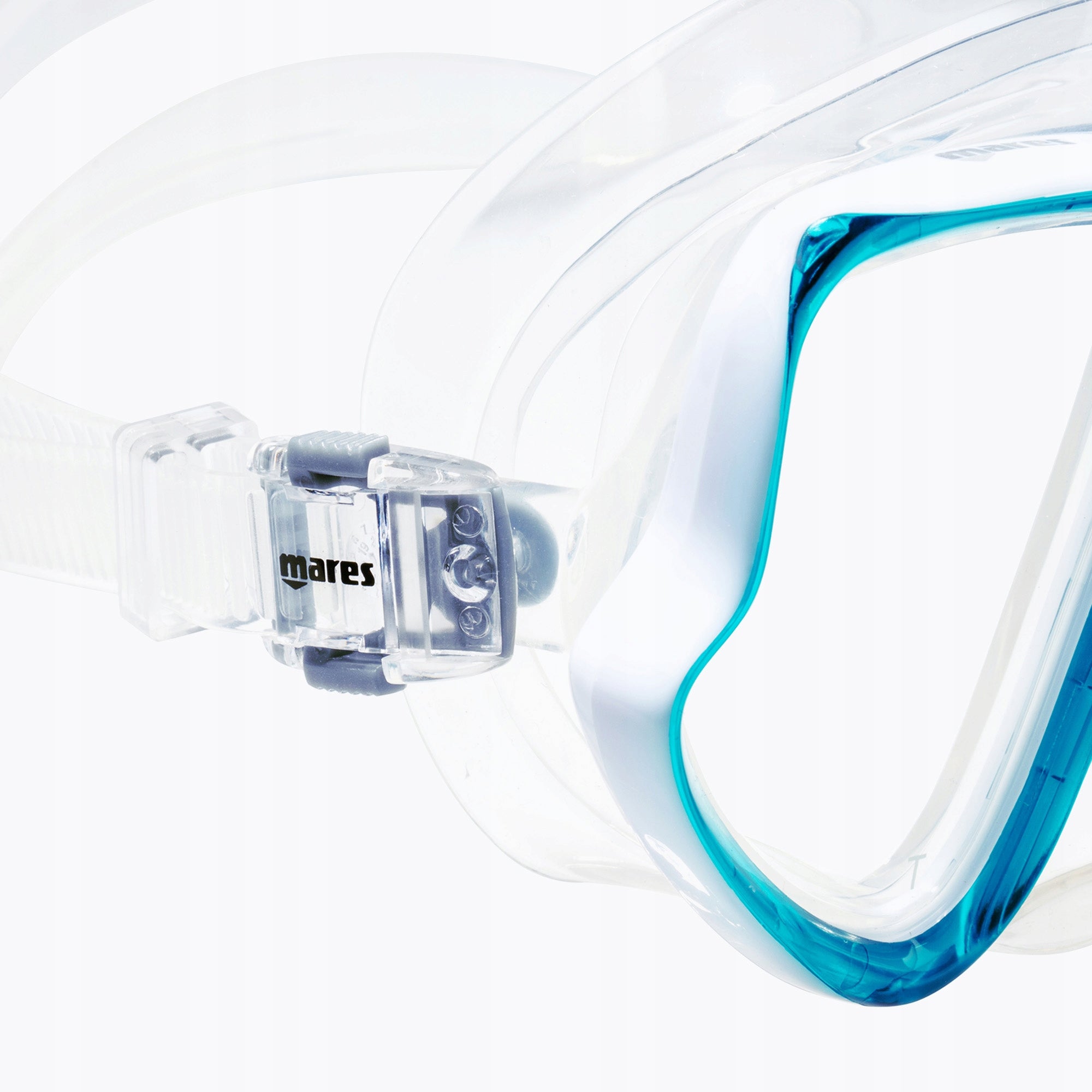 Mares Wahoo aqua/clear OS snorkeling mask Color blue