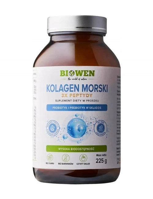 Marine Collagen Biowen 225 g – Hydrolyzed | Powder | Dietary Supplement