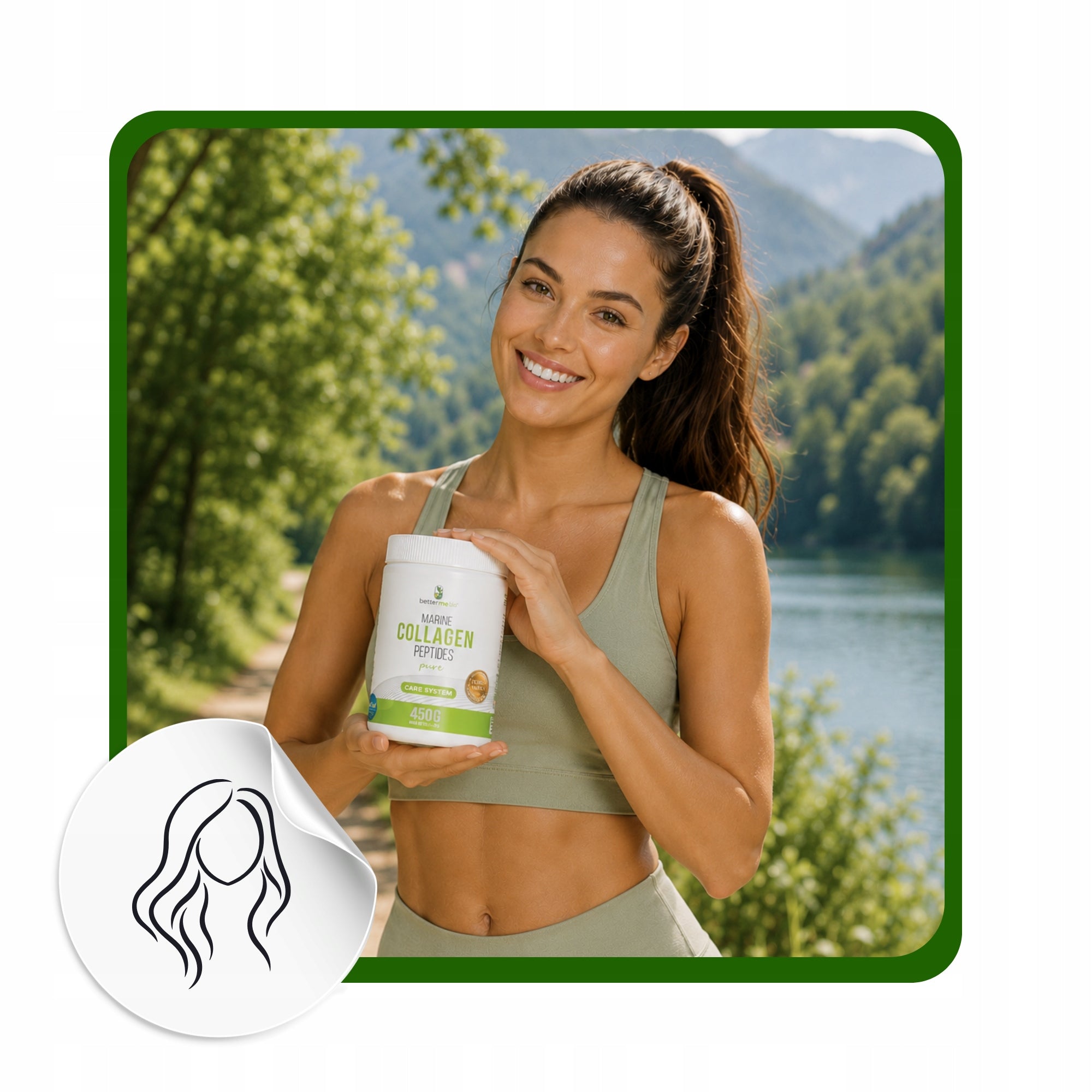 Marine Collagen Fish Drinking Powder, Natural without Sugar - 450g Packaging status original