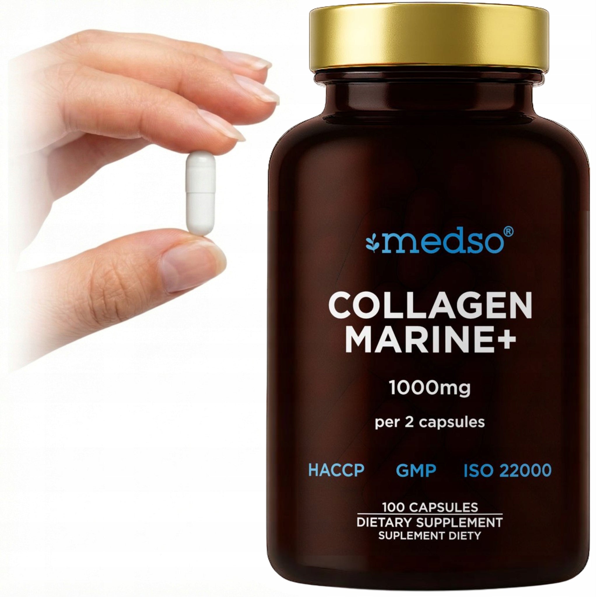Marine Fish Collagen from Sea Fish Joints Bone Cartilage Skin 100 capsules