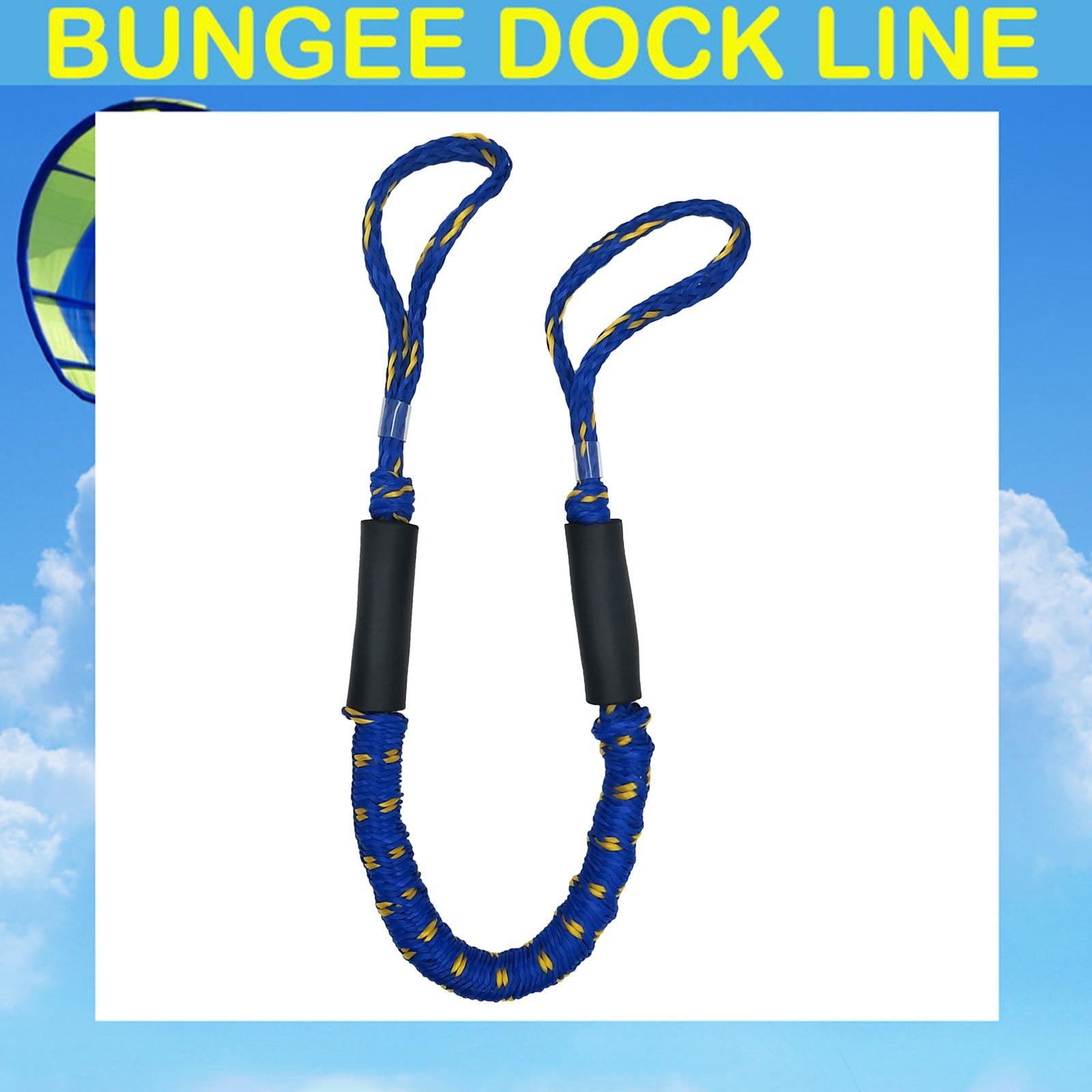 Marine Mooring Rope Stretches to 5.5ft Rope Blue Length 10 cm