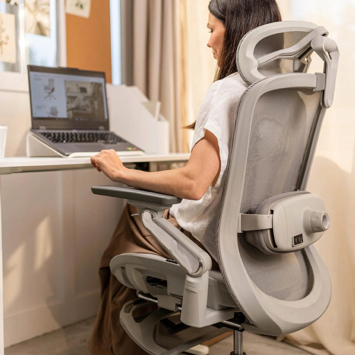 Mark Adler Leadpro 8.7 Grey swivel chair Brand Markadler