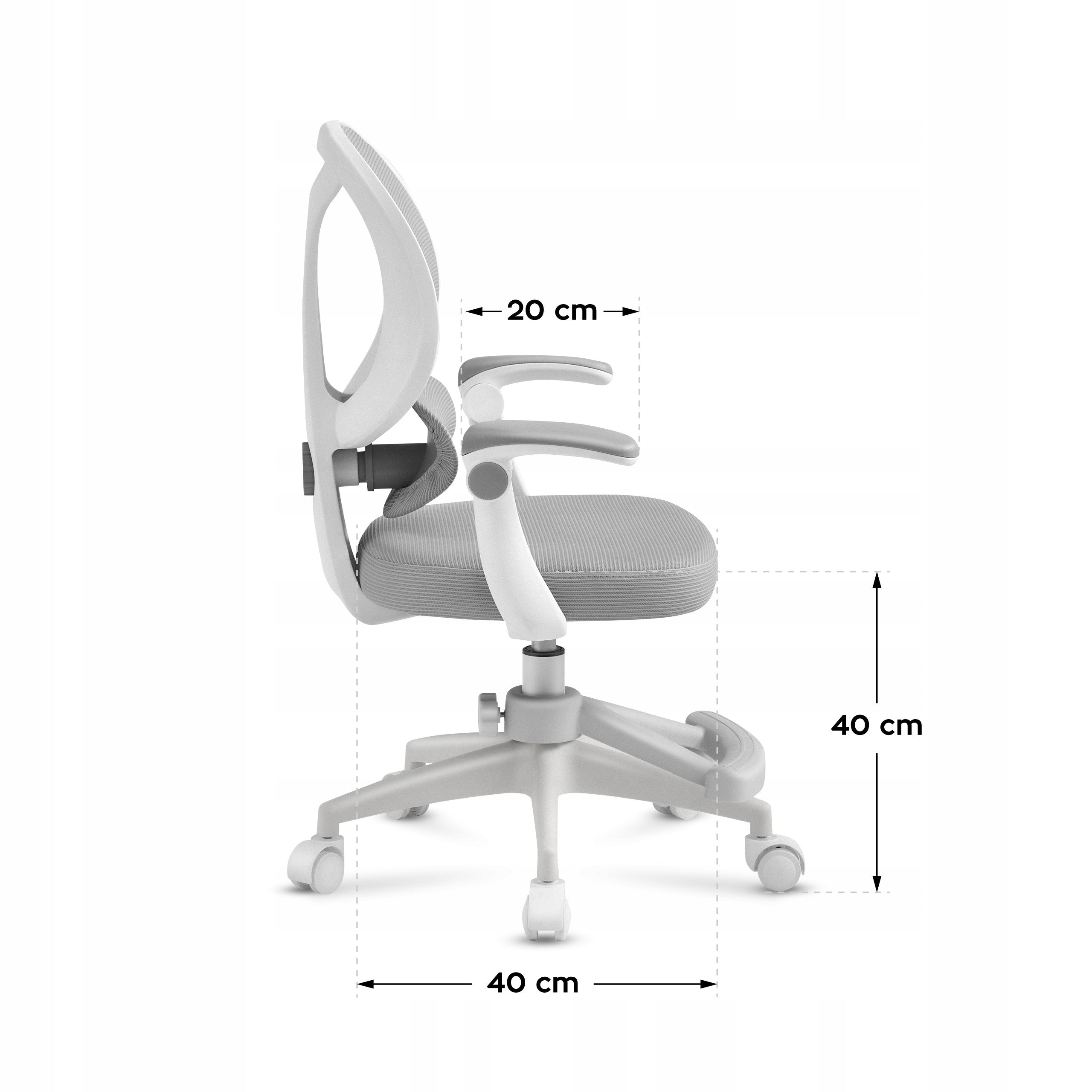 Mark Adler OFFICE swivel chair FOR CHILDREN JUNIOR 4.5 Grey Furniture depth 53 cm