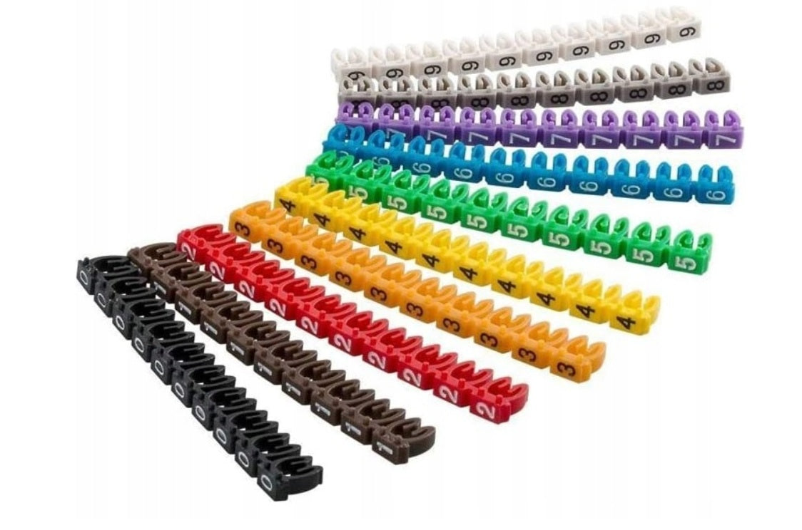 Marker markers cable markers digits 0-9 1,5 - 4 mm 100pcs