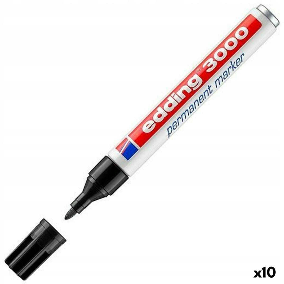 Marker Edding 3000, 10 Stück, schwarz 