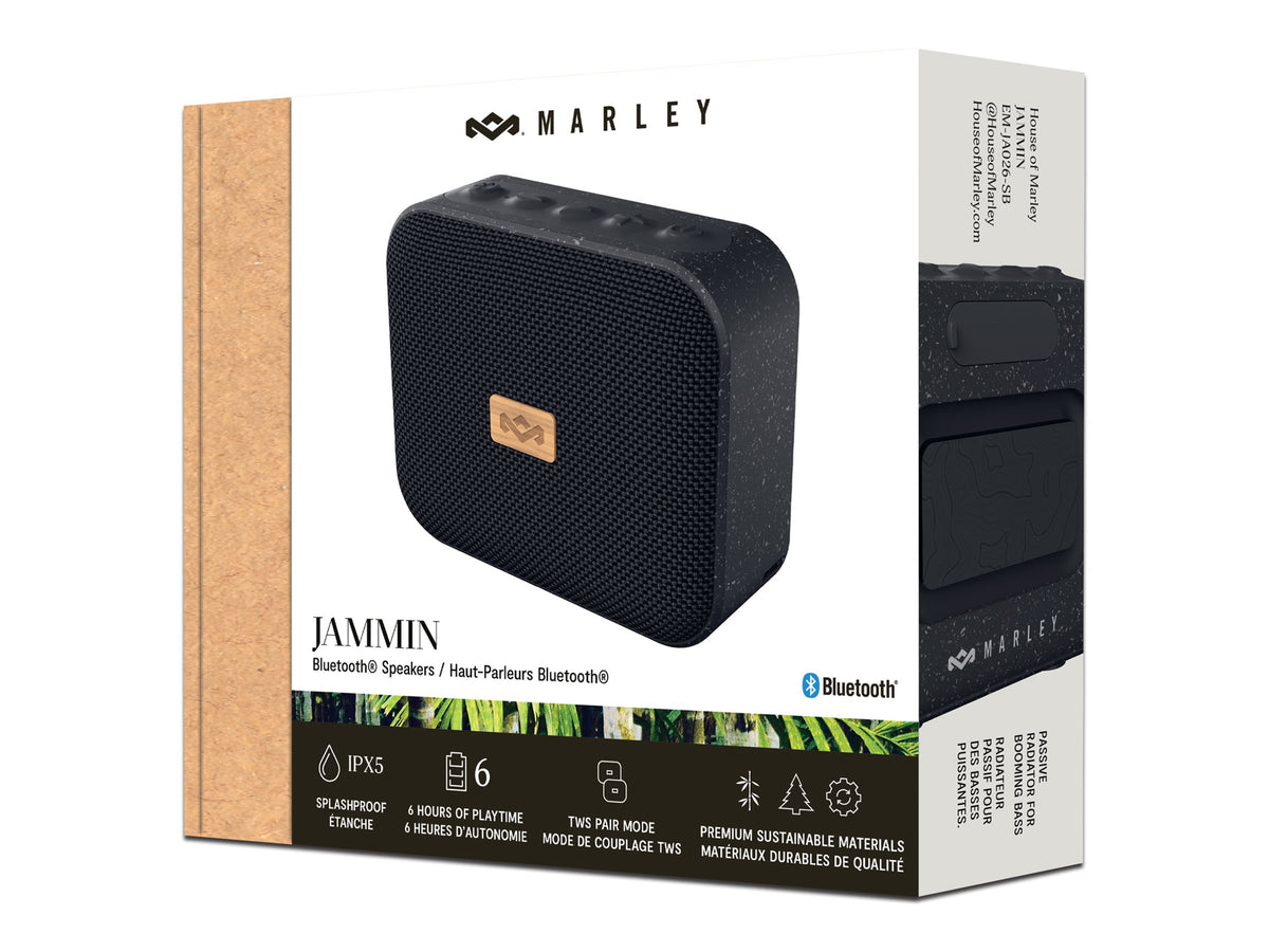 Marley Speaker | Jammin | Waterproof | Bluetooth | Signature Black Model other