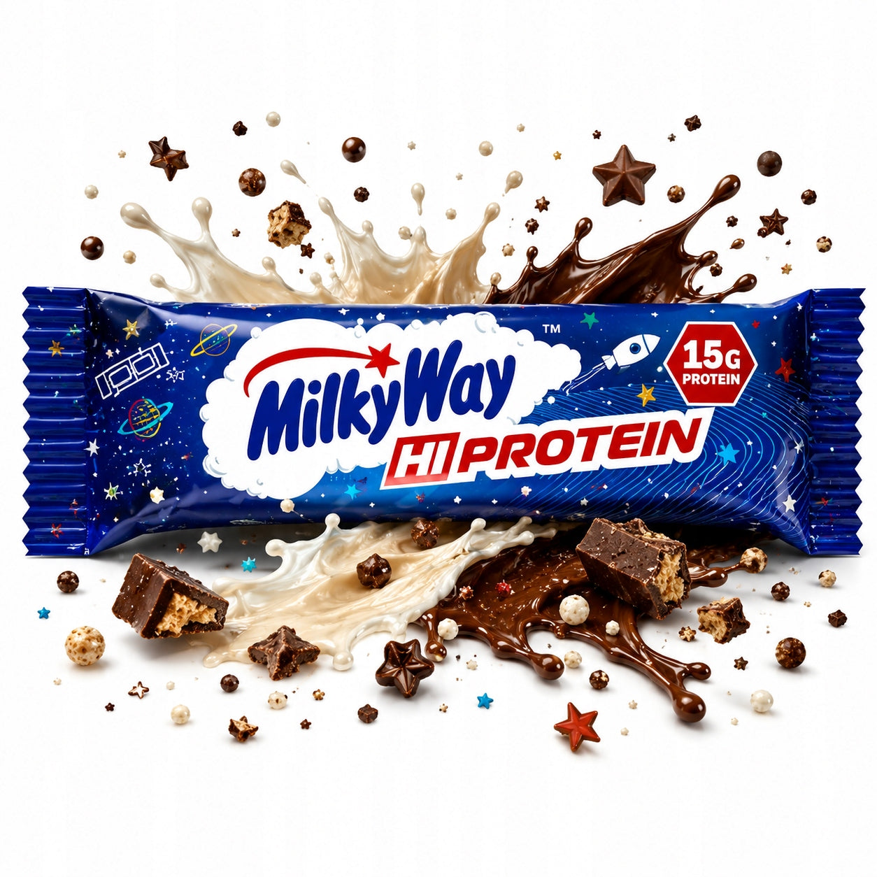 Mars MilkyWay Hi Protein Bar 50g protein bar milk chocolate Packaging status original