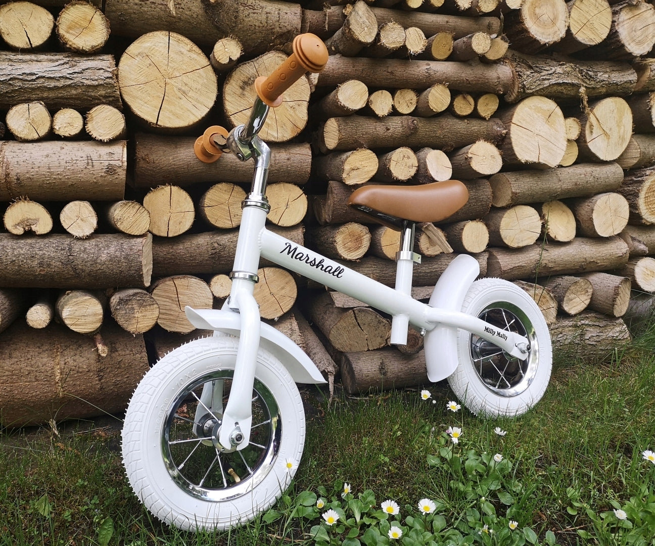 Marshall Air balance bike WHITE Milly Mally Classic Model Marshall Air