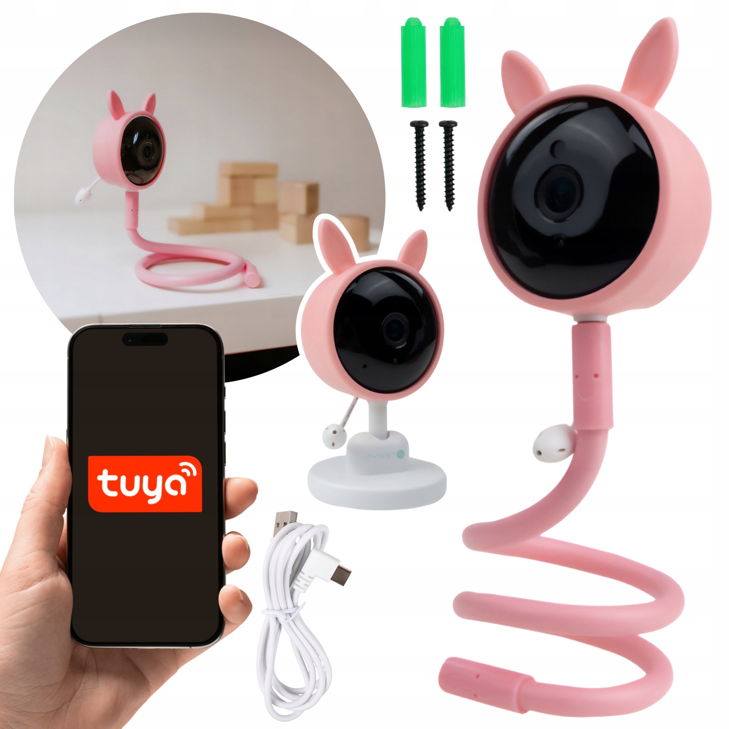 Mary’s Baby Monitor, Baby Camera RABBIT, WiFi TUYA, LULLABIES