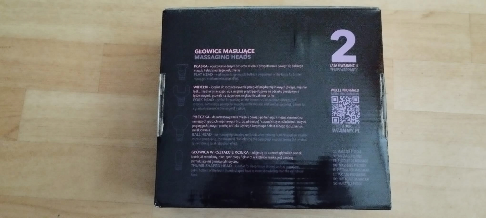 Masażer ręczny Gun Vitammy Body 6 Różowy + Gratis Packaging status original