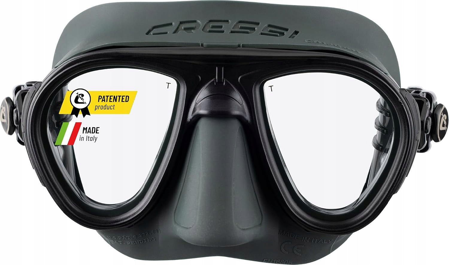 Mask Cressi Calibro Low Volume Double Anti-Fog Frame Green