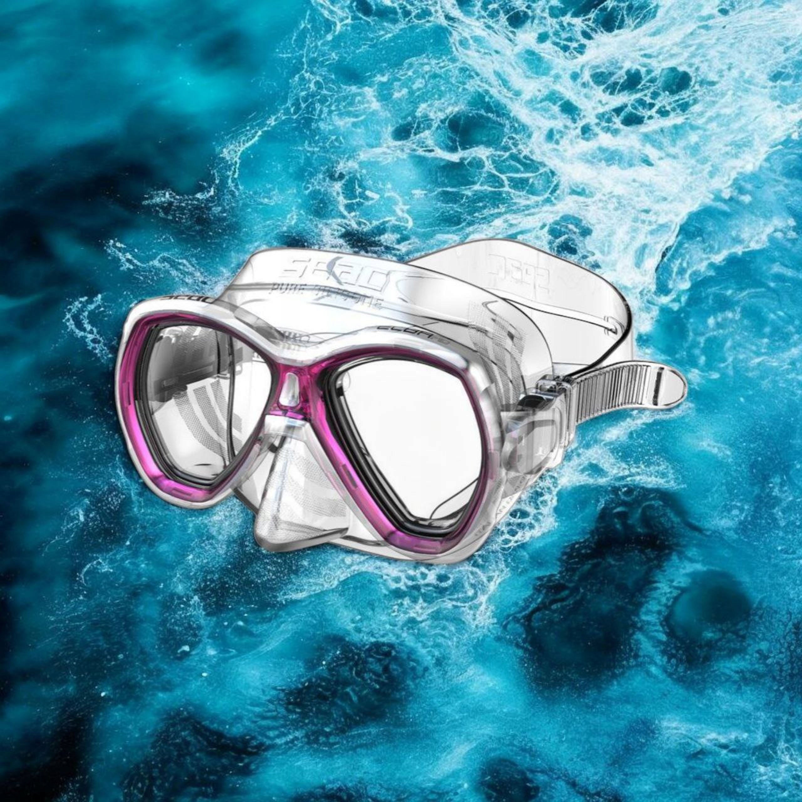 Mask SEAC ELBA MD transparent silicone frame pink for children, youth EAN (GTIN) 8002908384260