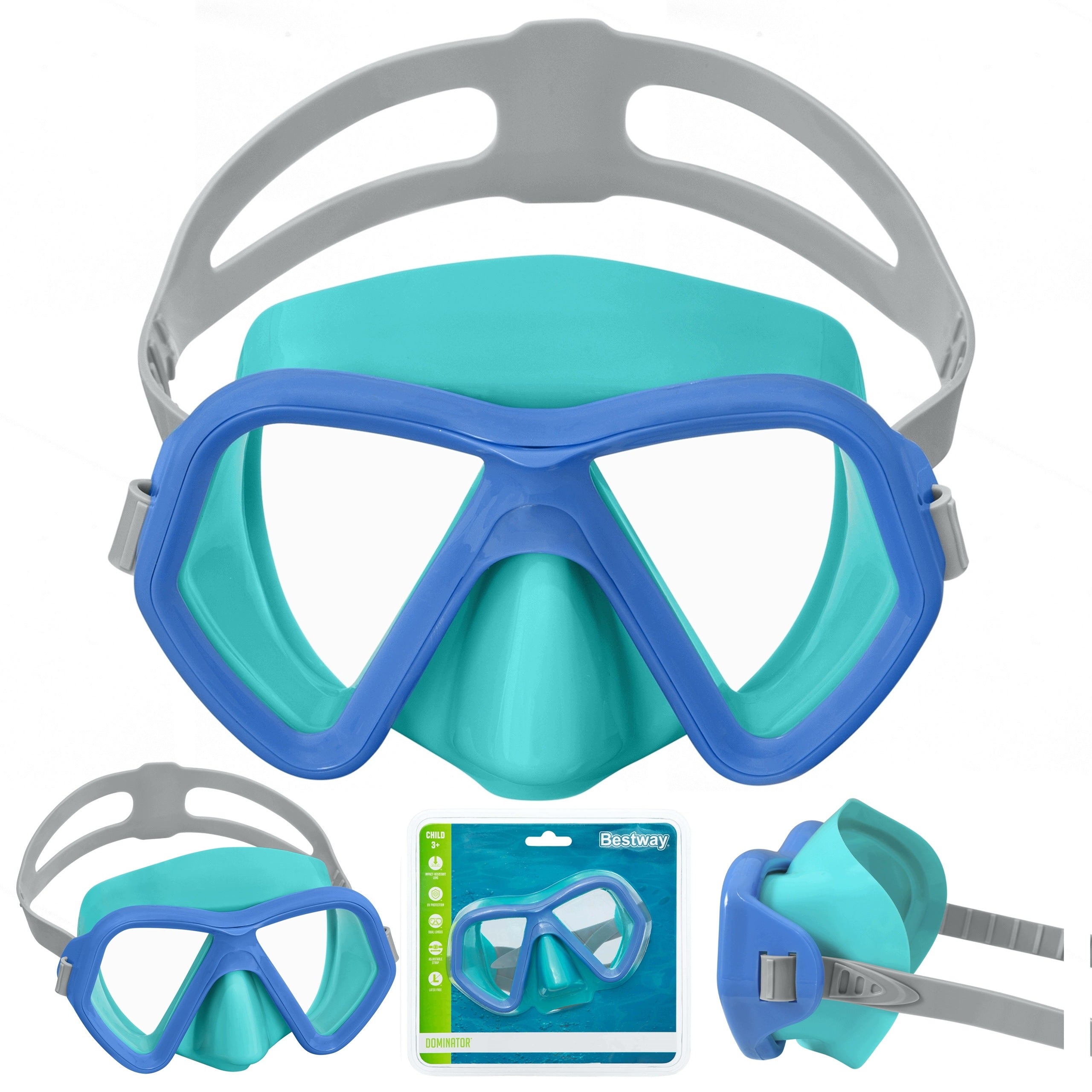 Mask Swimming Glasses For Swimming Diving For Children Bestway 22048 Packaging status original