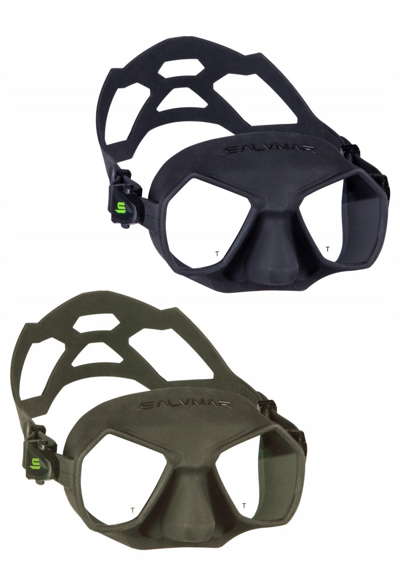 Mask for diving, freediving, glasses HATHOR black Color black