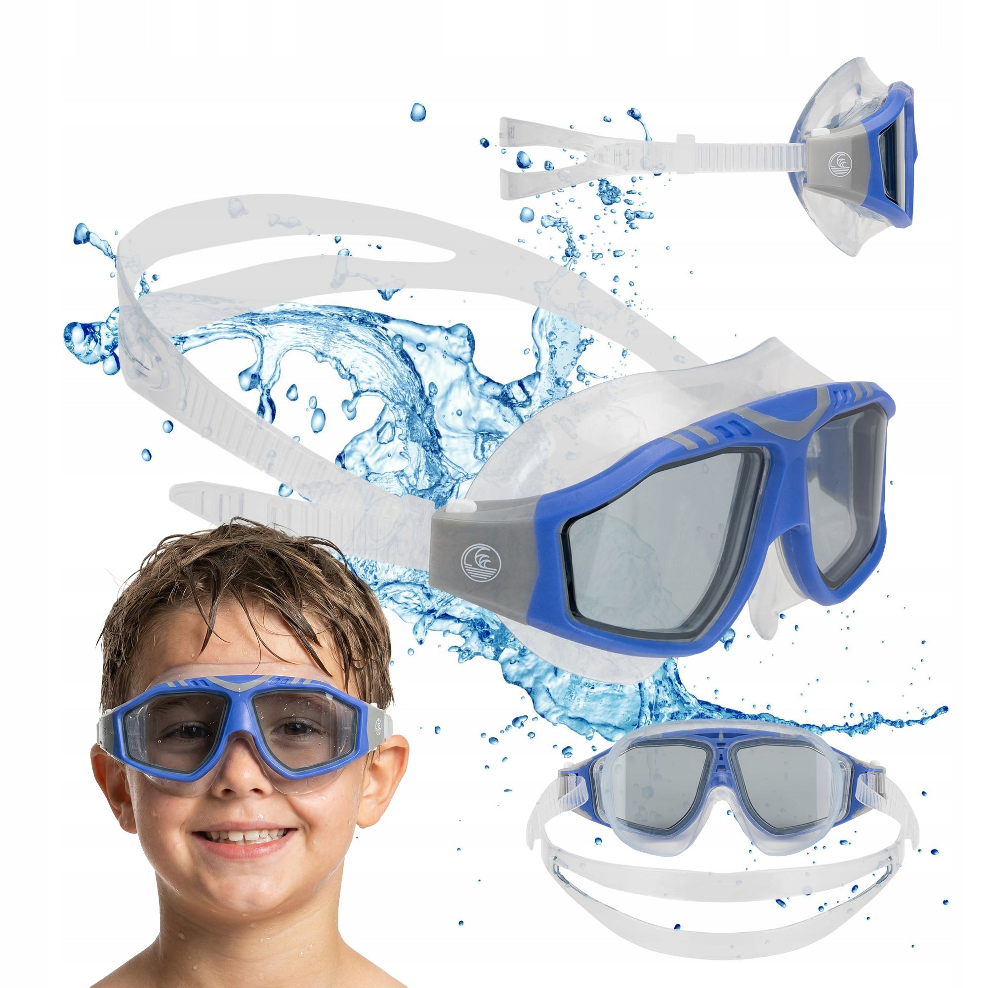 Mask swimming goggles UV AQUASTIC Mako swimming POOL ANTI-FOG