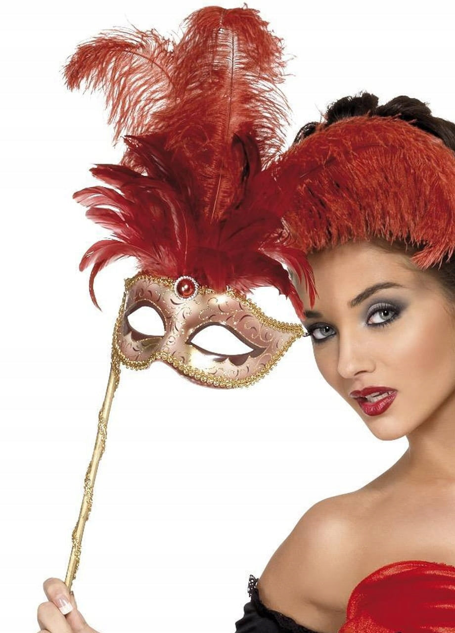 Venezianische Maske, rot 