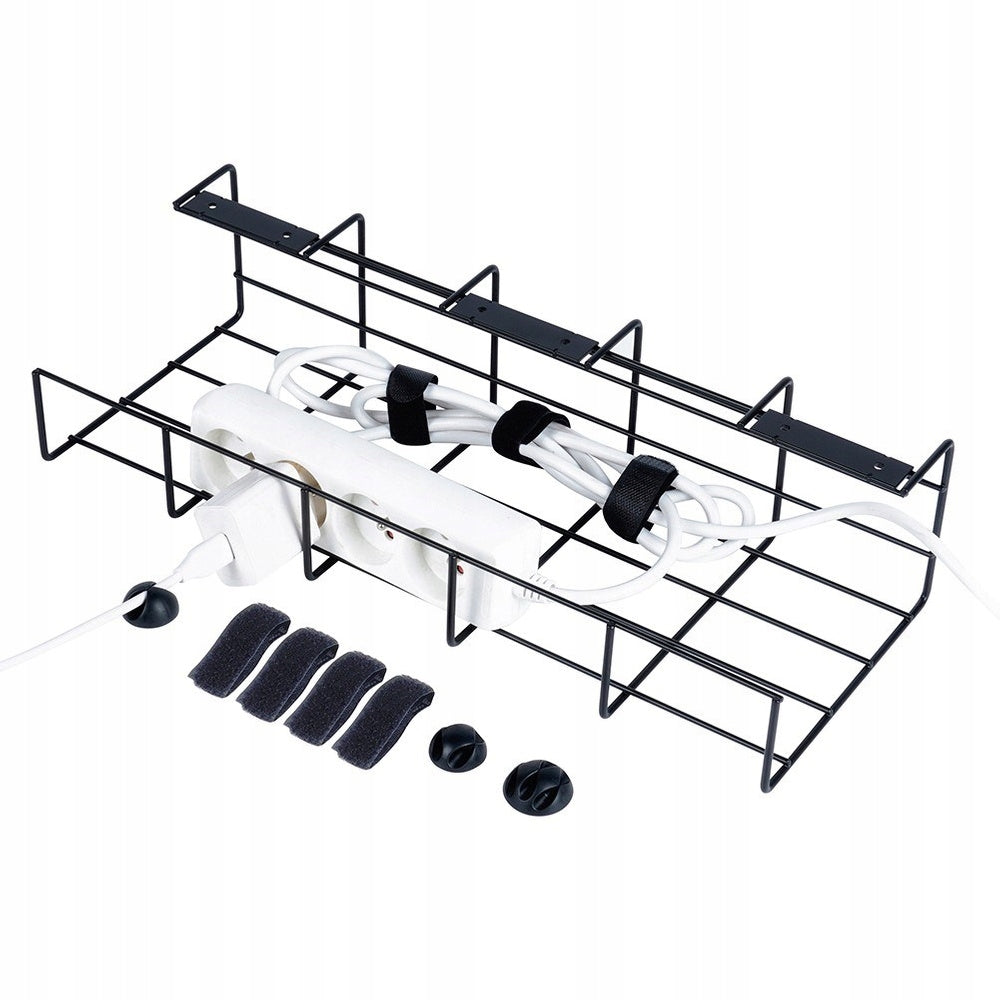 Masking Machine CABLE ORGANIZER Under Countertop Desk Office Basket for Cables Brand Vilde
