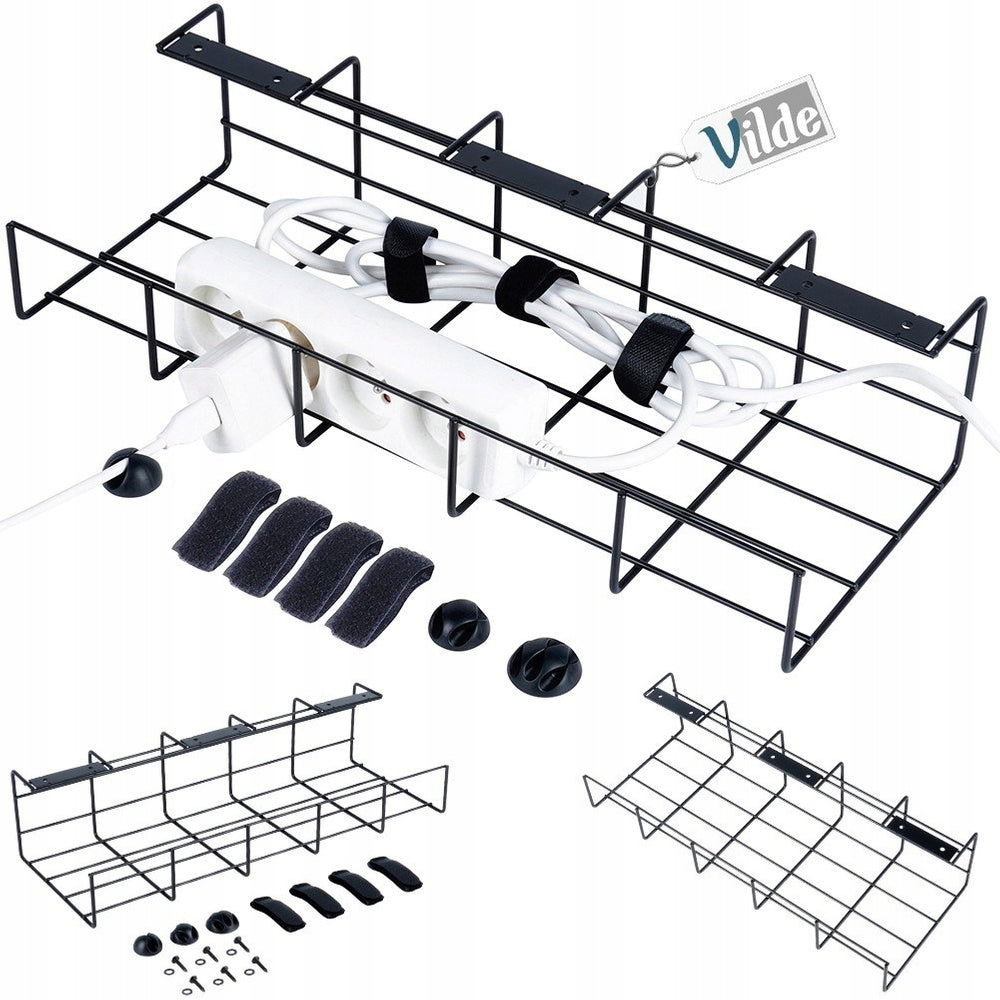 Masking Machine CABLE ORGANIZER Under Countertop Desk Office Basket for Cables