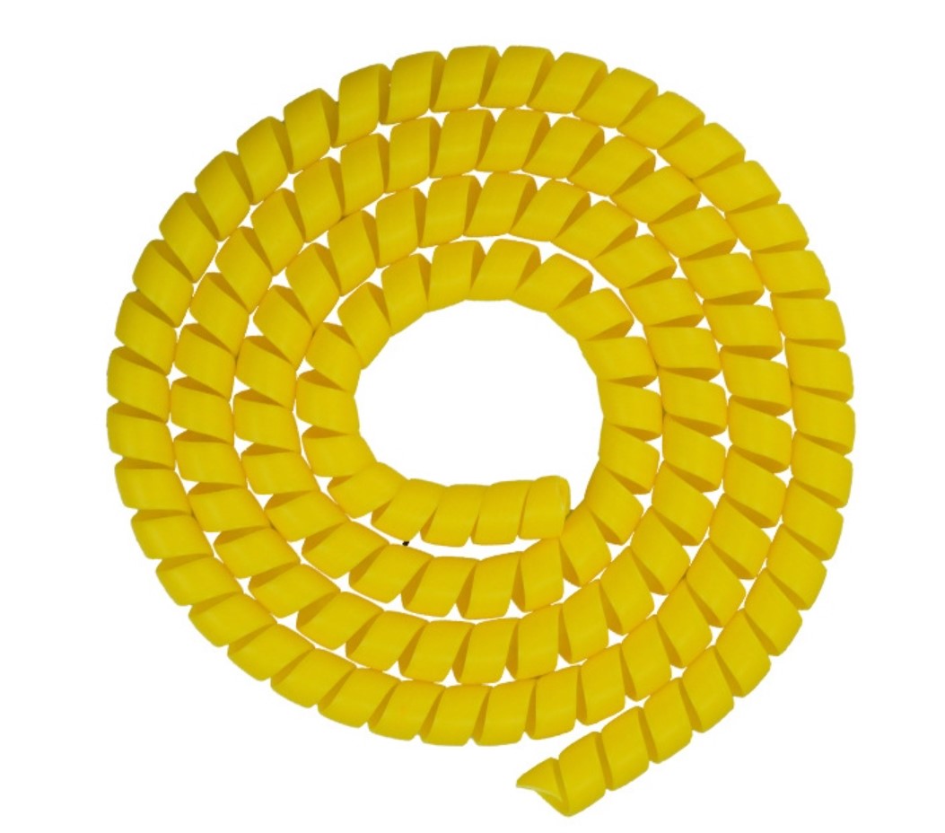 Masking Spiral Braid Cover Cable Organizer 8 mm Yellow 110cm