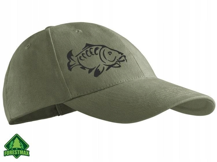 Masking summer cap for Fisherman 100% cotton khaki print KARP Kind baseball cap