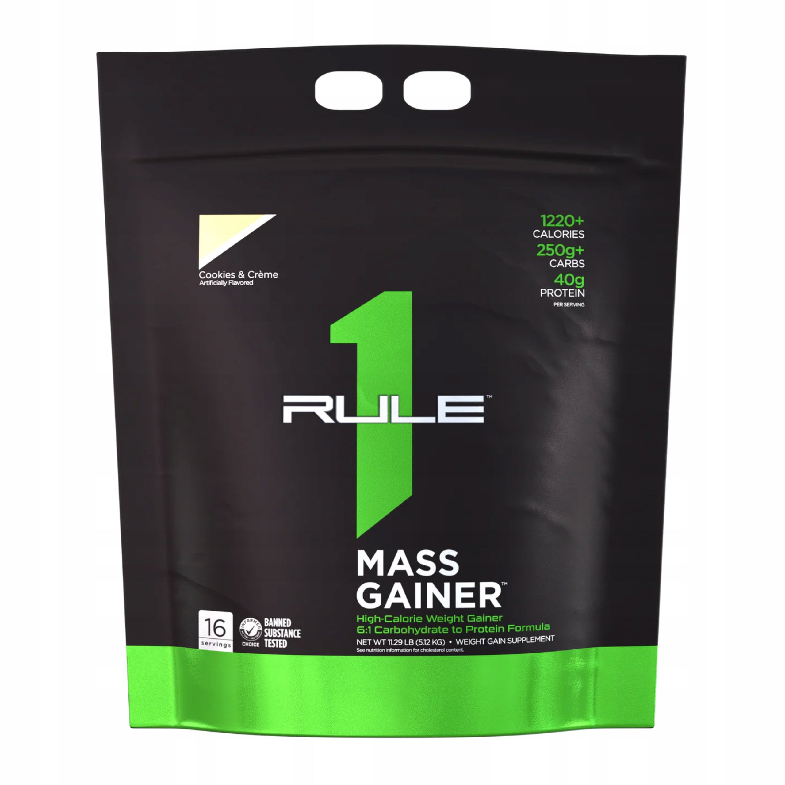 Mass Gainer 5120g Whey Protein Muscle Mass Cookie RULE 1 R1