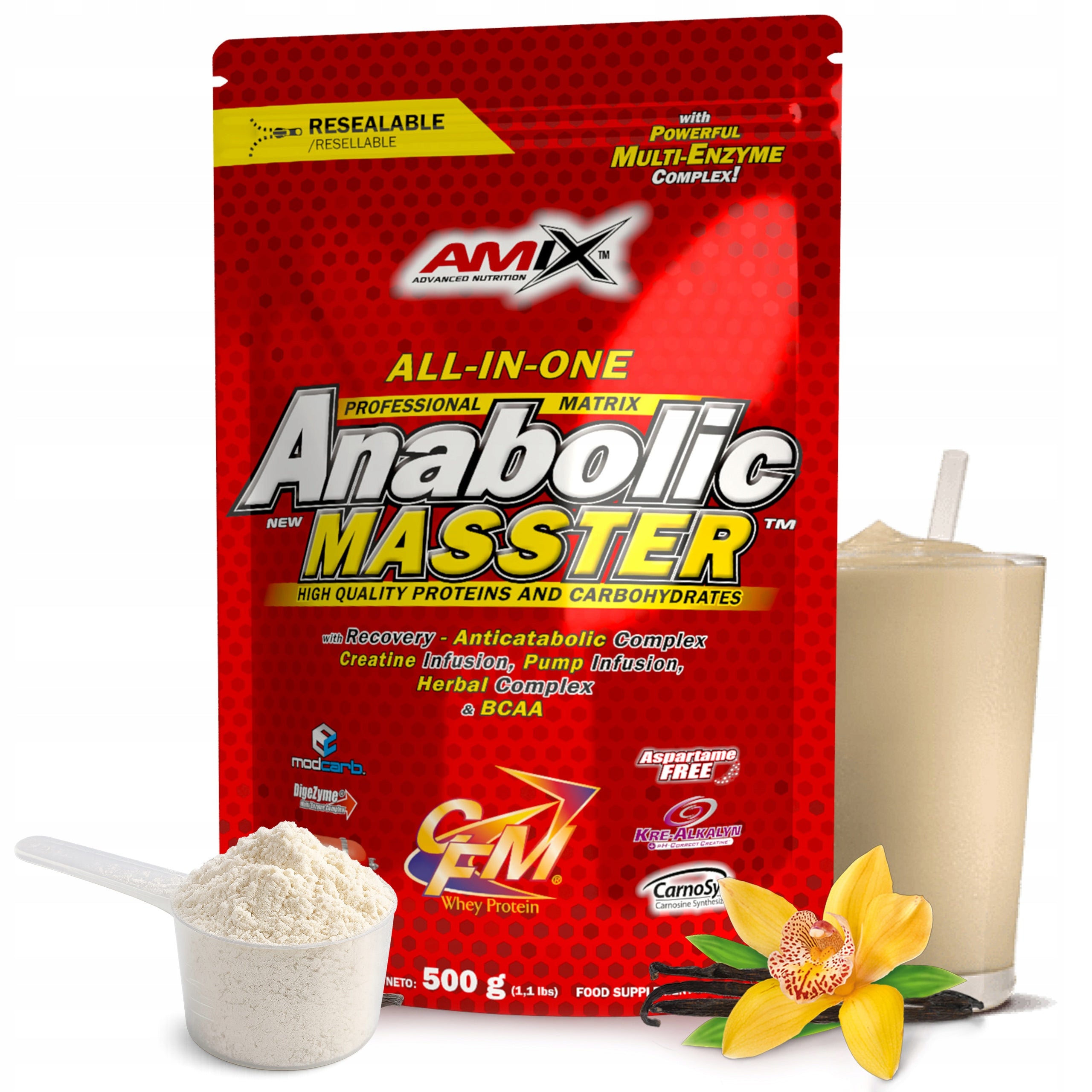 Mass Gainer Bulk Conditioner 45% Protein + 25 Ingredients Amix