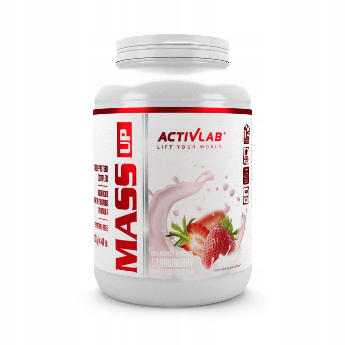 Mass Up GAINER WHEY PROTEIN 2KG STRAWBERRY