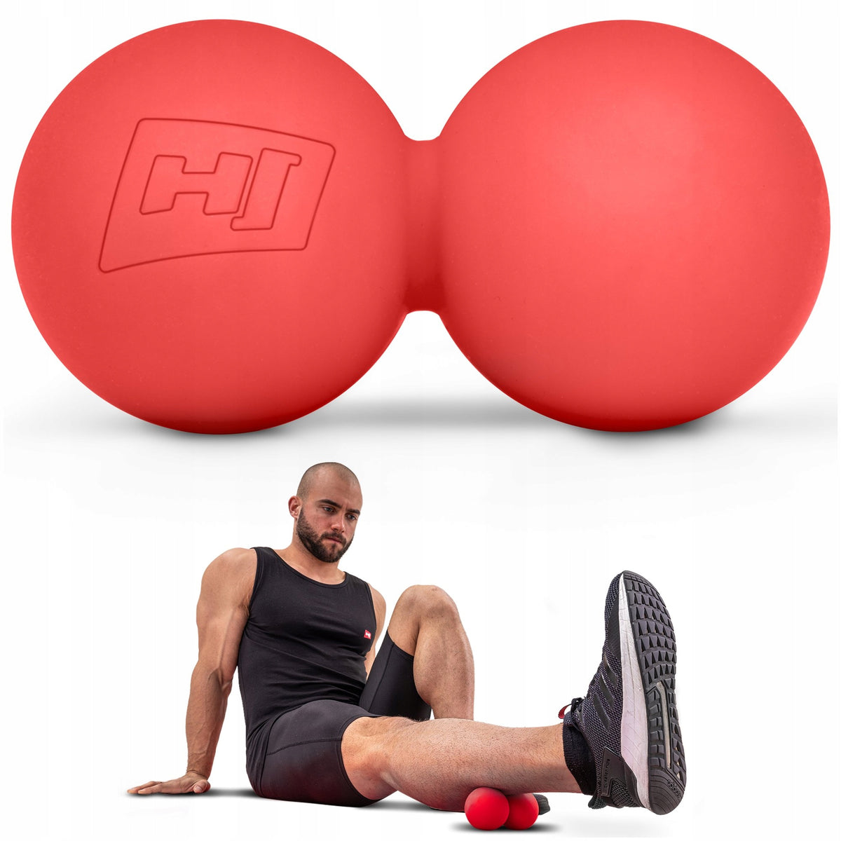 Massage Ball Double Stretching Exercise Silicone Hard