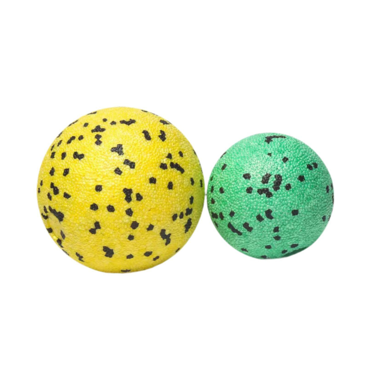 Massage Ball Durability Practical Foot 6cm and 8cm Green and Yellow Set Packaging status original