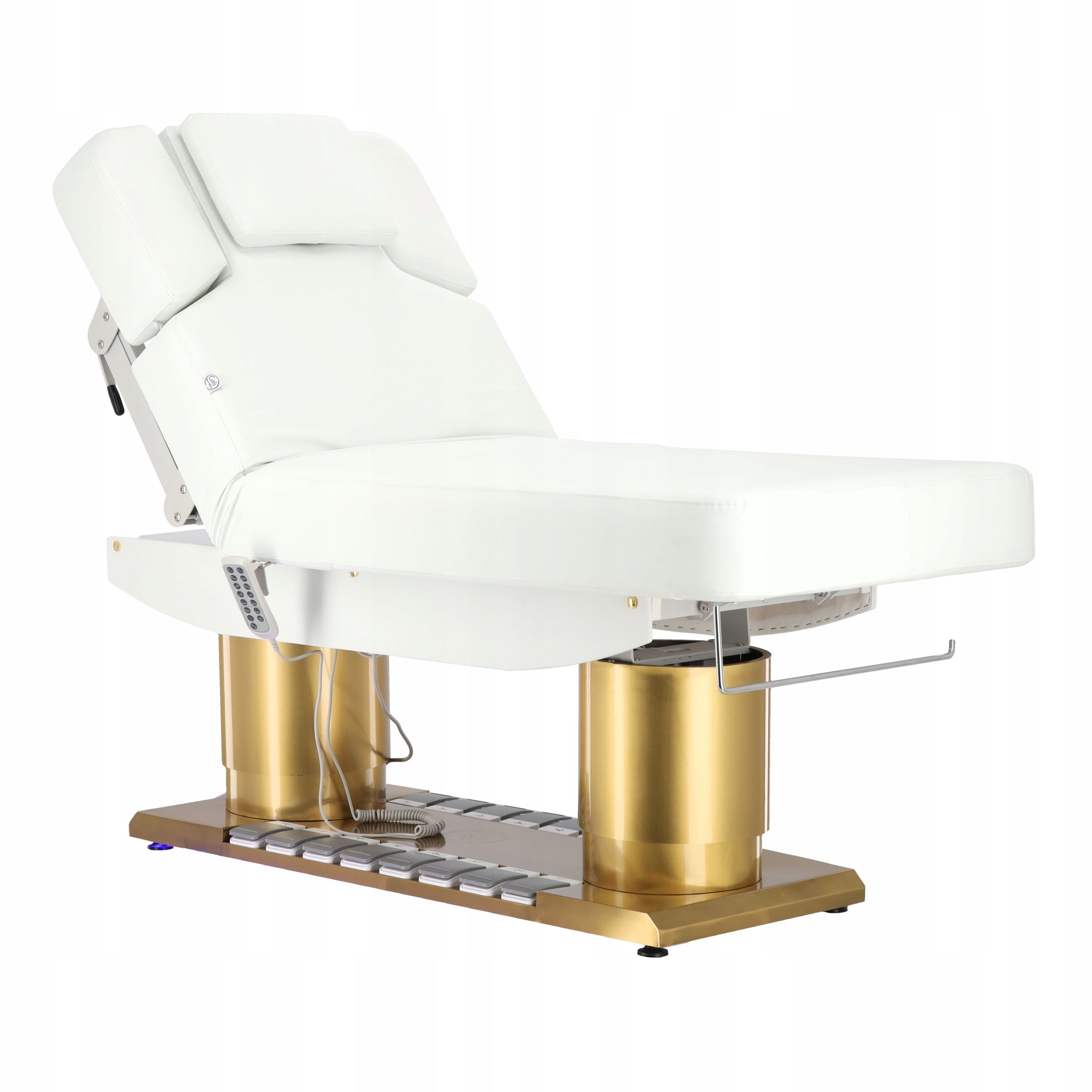 Massage Bed Electric Heated Cosmetic Table For Rehabilitation Color white