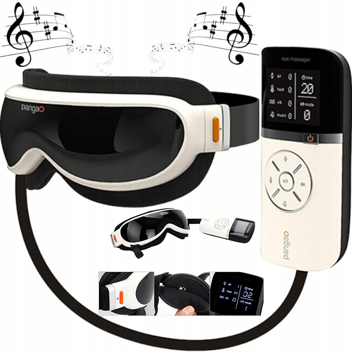 Massage Glasses Massager for temple eye area Massage Heated massage