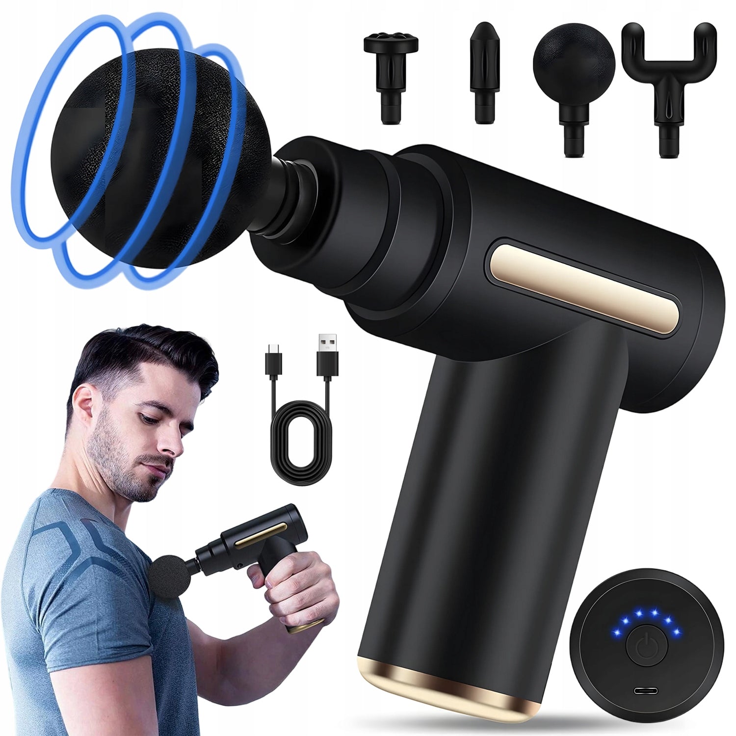 Massage Gun, Body Massage Gun Powerful Vibration Massager