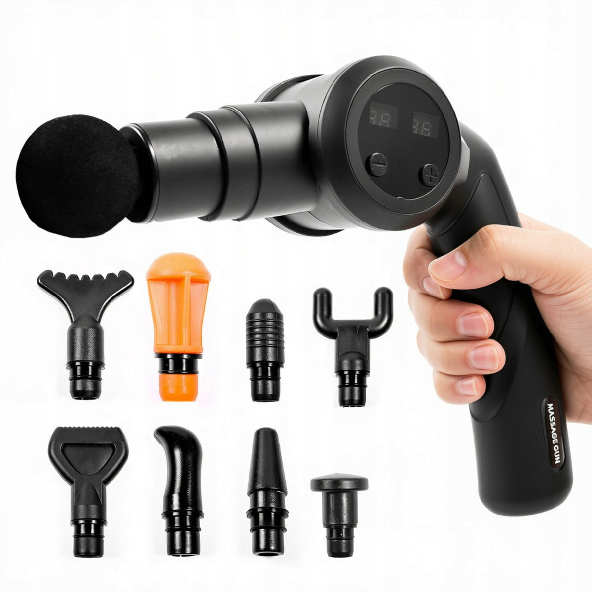 Massage Gun Body Massager + Bag + Interchangeable Tips AGA