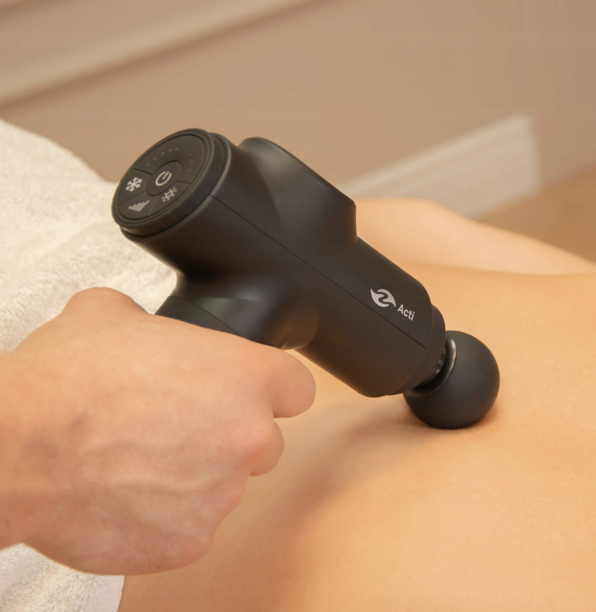 Massage Gun Cooling Massager Heating Back Body Neck Massage Gun Color black