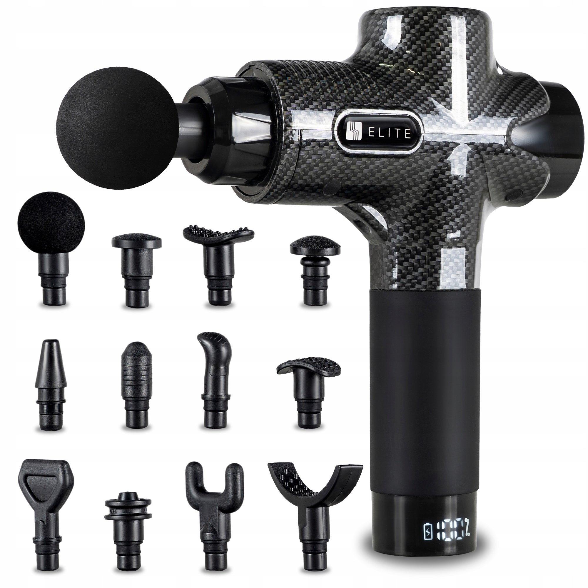 Massage Gun ELITE ME-MG06 - Body Massager 10 Tips + 2 FREEBIE Packaging status original