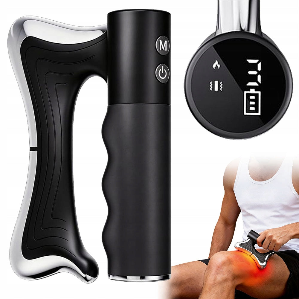 Massage Gun Fascia Massager EMS Anti-Cellulite With Body Heating