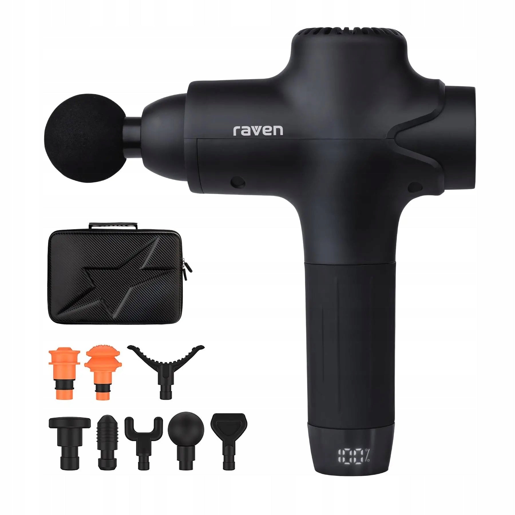 Massage Gun Handheld Massager Rechargeable Body RAVEN EMA003