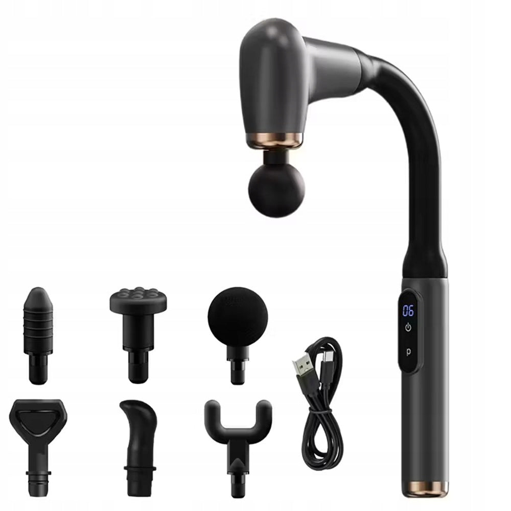 Massage Gun Long Handle Set, Back Muscle Massager Packaging status original