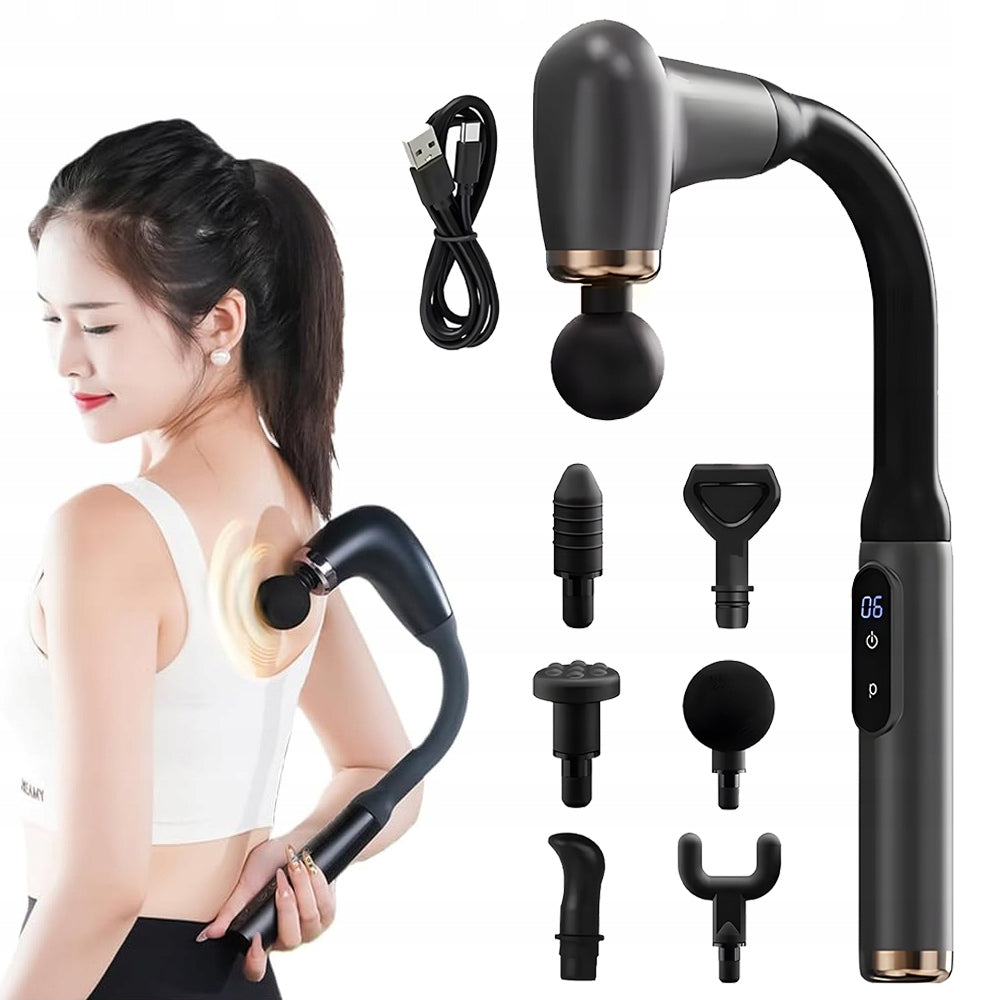 Massage Gun Long Handle Set, Back Muscle Massager