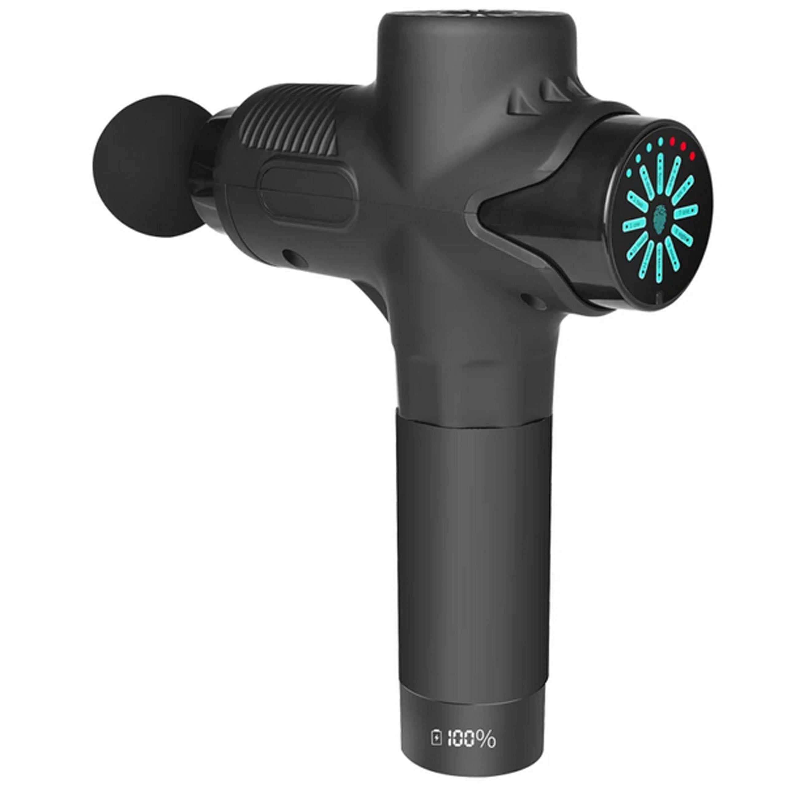 Massage Gun with 12 Tips Vibration Massager Set Black Muscles Brand no brand