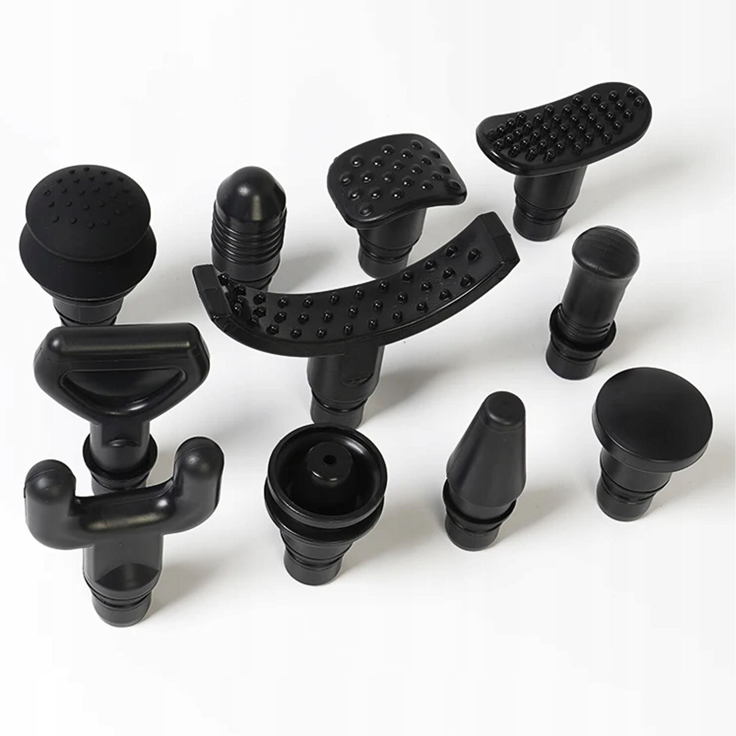 Massage Gun with 12 Tips Vibration Massager Set Black Muscles Color multicolor