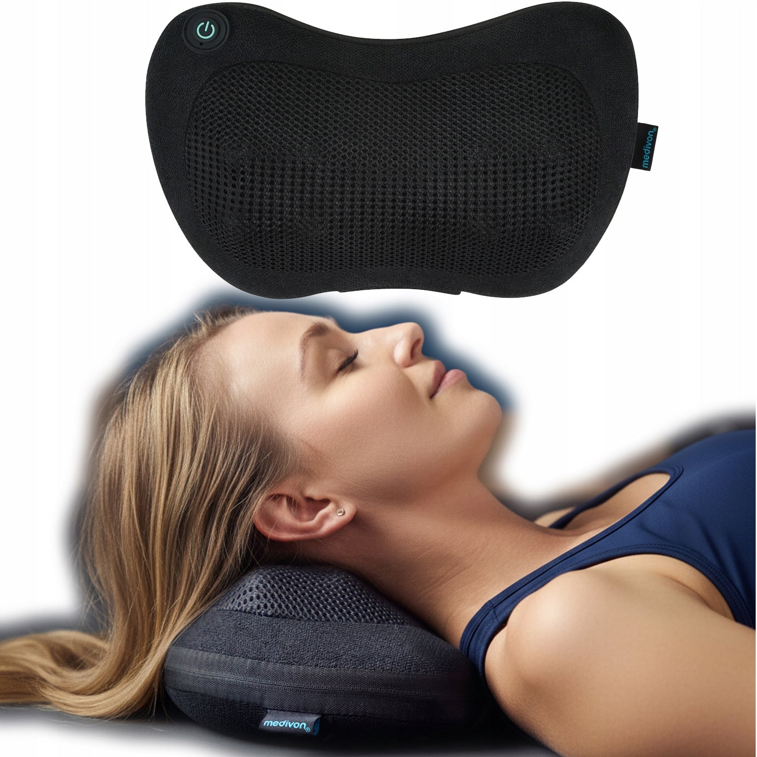 Massage Pillow Body Massager SHIATSU Neck Back MEDIVON Travel 3