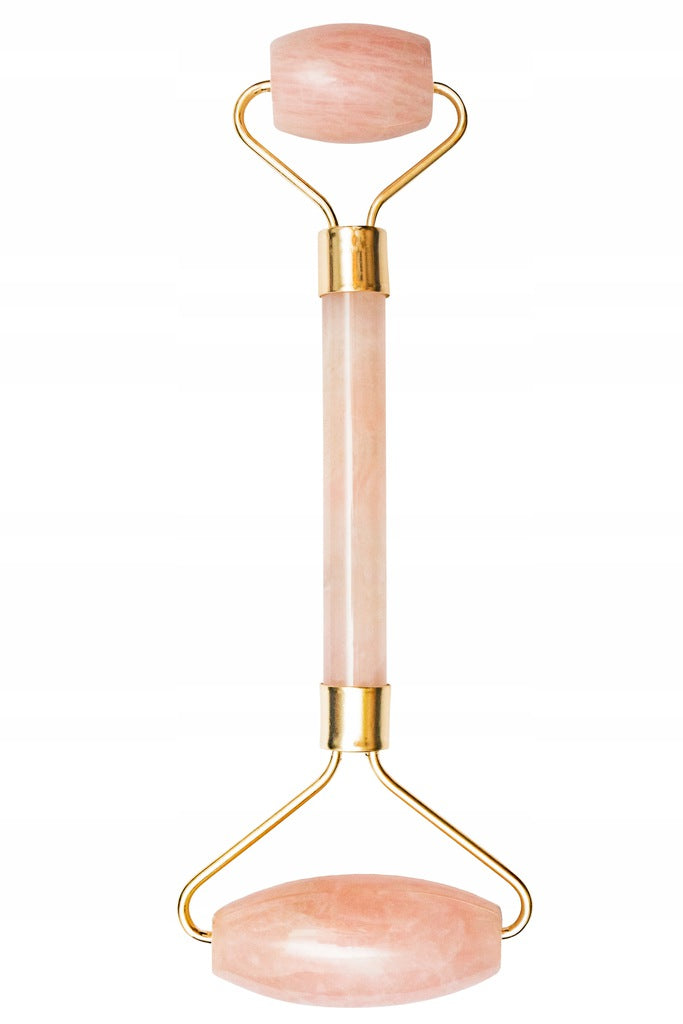Massage Roller Face Massager Roller with Rose Quartz Color pink