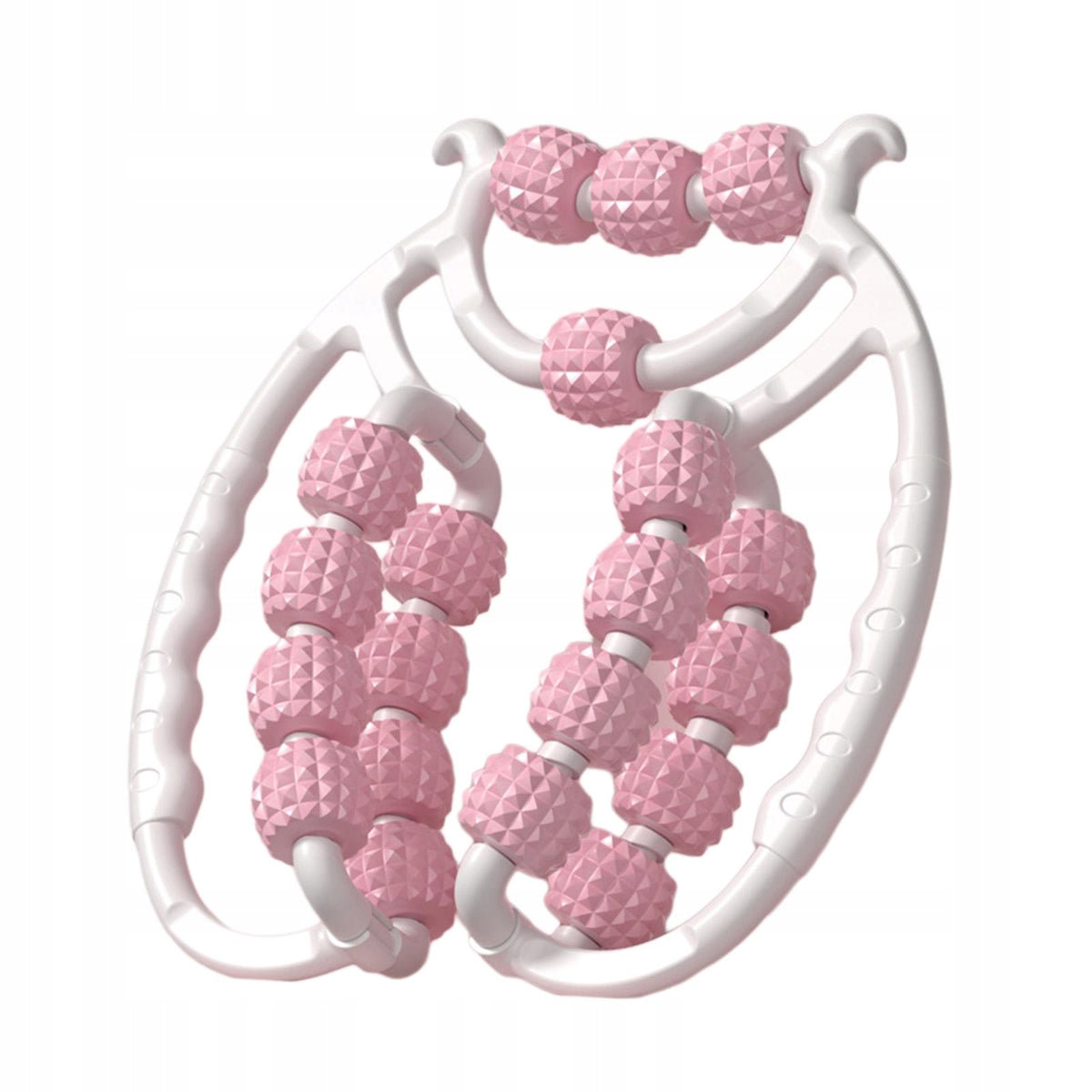 Massage Roller Muscle Relax Roller 20 Wheels Cellulite Roller Pink